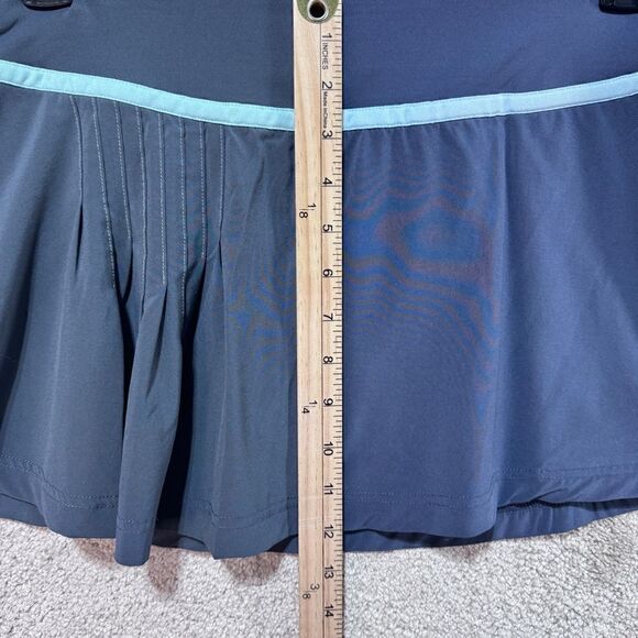 Title Nine Small Tennis Skort Skirt Blue Gray‎ Athletic Stretch Mini Pleated - Picture 7 of 10